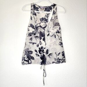 Rory Beca Blue Floral Silk Blouse XS